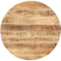 Pöytälevy täysi mangopuu pyöreä 25-27mm 60 cm