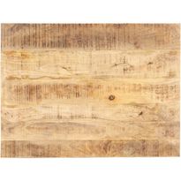 Pöytälevy täysi mangopuu 15-16mm 80x70 cm