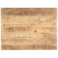 Pöytälevy täysi mangopuu 25-27mm 80x70 cm