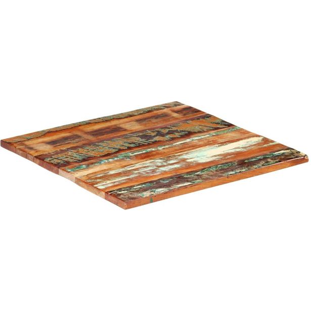 Neliönmuotoinen pöytälevy 80x80cm 25-27mm täysi kierrätyspuu_1