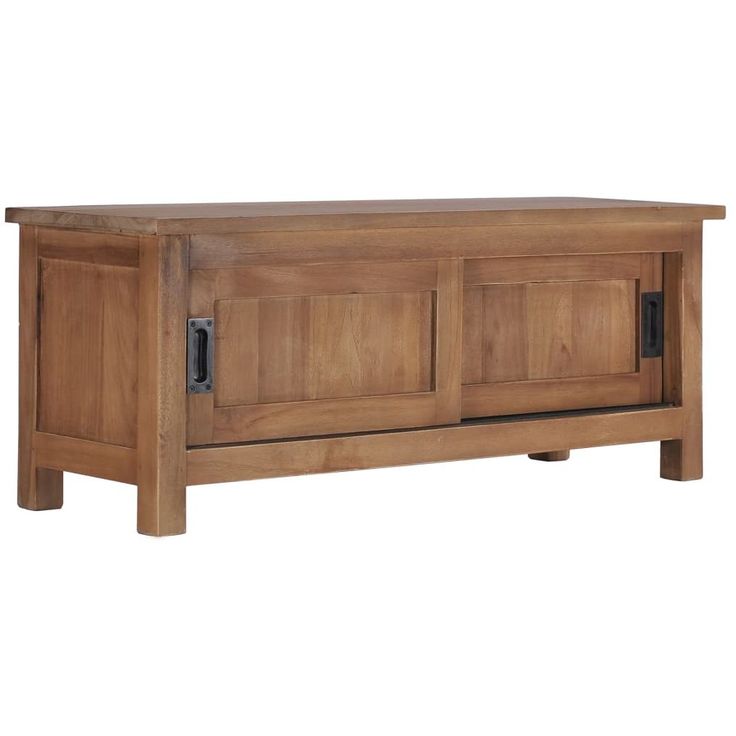 Tv-taso 90x30x35 cm täysi tiikki_1