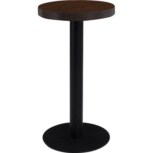 Bistropöytä tummanruskea 40 cm mdf_1