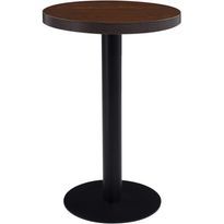 Bistropöytä tummanruskea 50 cm mdf