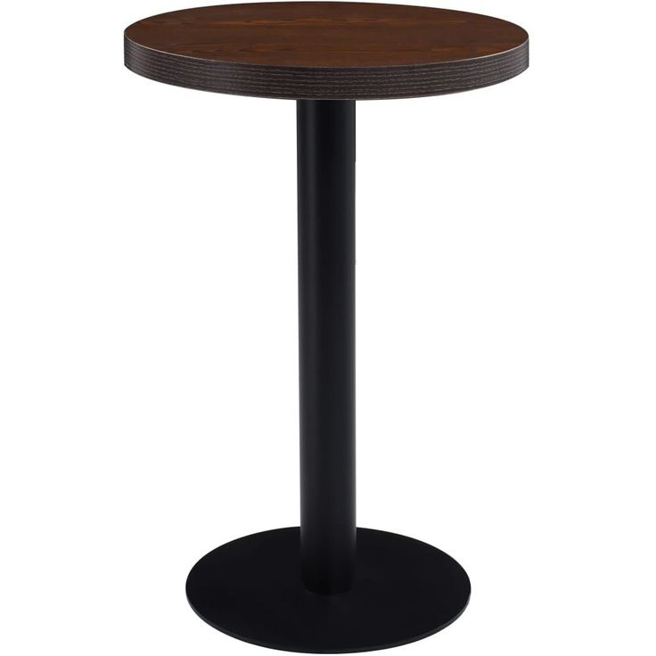 Bistropöytä tummanruskea 50 cm mdf_1
