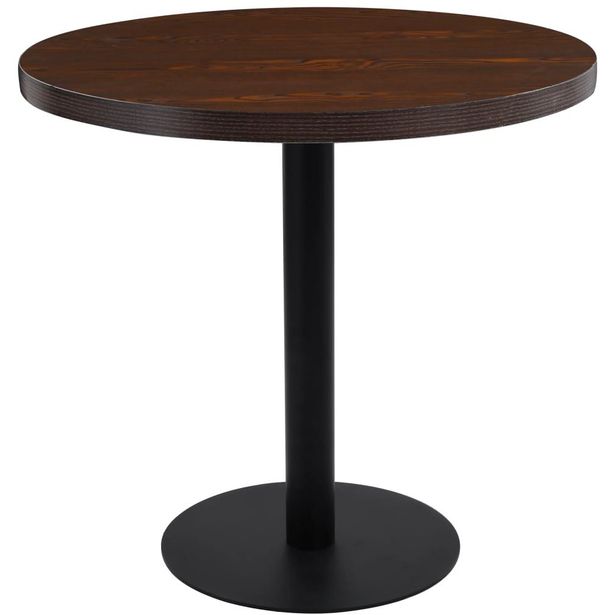 Bistropöytä tummanruskea 80 cm mdf_1