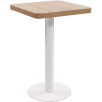 Bistropöytä vaaleanruskea 50x50 cm mdf