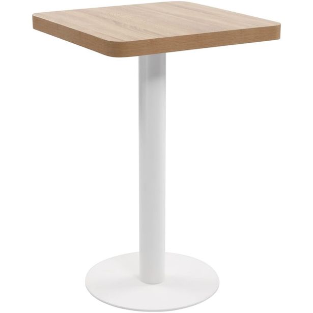 Bistropöytä vaaleanruskea 50x50 cm mdf_1