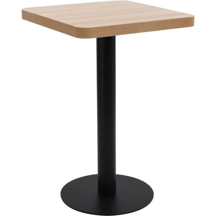 Bistropöytä vaaleanruskea mdf 50x50 cm_1