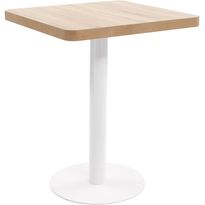 Bistropöytä vaaleanruskea 60x60 cm mdf