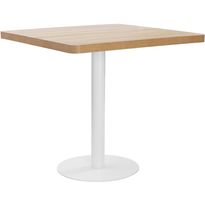 Bistropöytä vaaleanruskea 80x80 cm mdf