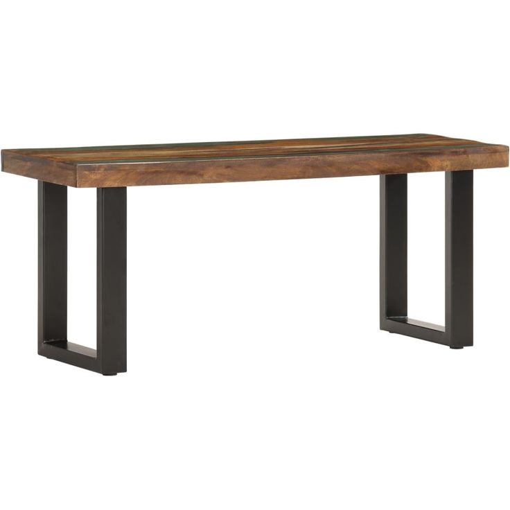 Penkki 110 cm, uusiokäytetty puu ja teräs