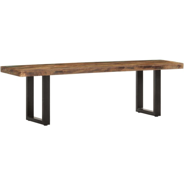 Penkki 160 cm, uusiokäytetty puu ja teräs