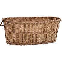 Polttopuukori kantokahvoilla 88x57x34cm, luonnollinen paju