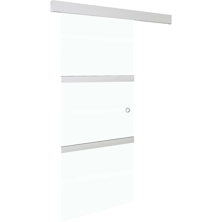 Liukuovi soft-stopeilla ESG-lasi ja alumiini 76x205 cm