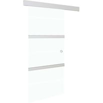 Liukuovi soft-stopeilla ESG-lasi ja alumiini 90x205 cm