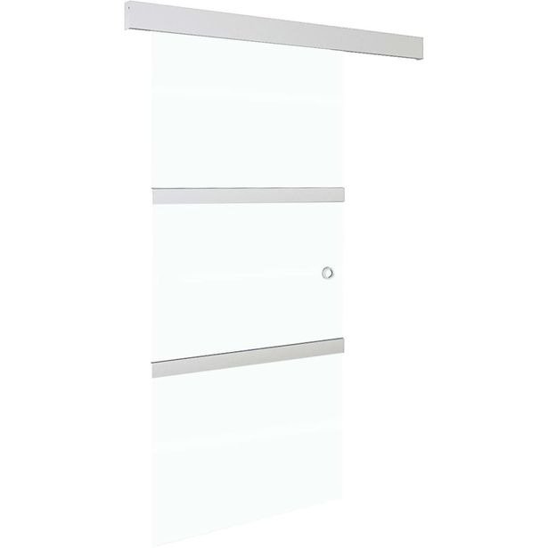 Liukuovi soft-stopeilla ESG-lasi ja alumiini 90x205 cm
