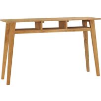 Konsolipöytä 120x35x75 cm täysi tiikki