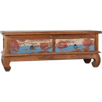 Tv-taso 110x35x40 cm kierrätetty tiikki