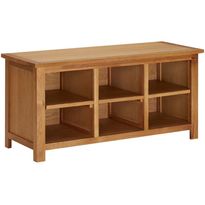 Kenkäteline FinePRICE, 90 x 37 x 45 cm, täysi tammi