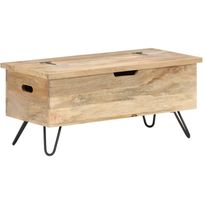 Arkkupöytä 90x40x45 cm täysi mangopuu