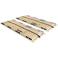Sängyn sälepohjat 2 kpl 28 säleellä 7 vyöhykettä 70x200 cm