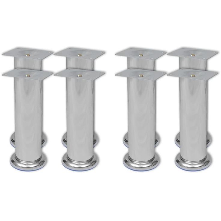Sohvanjalat 8 kpl pyöreät kromi 180 mm_1