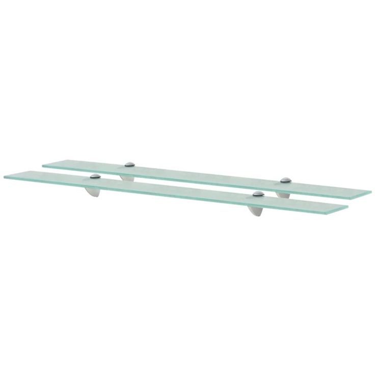 Kelluvat hyllyt, 2 kpl, lasi, 90x10 cm, 8 mm