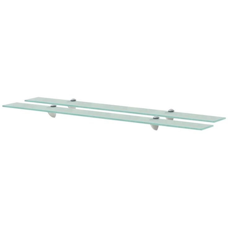 Kelluvat hyllyt, 2 kpl, lasi, 100x10 cm, 8 mm
