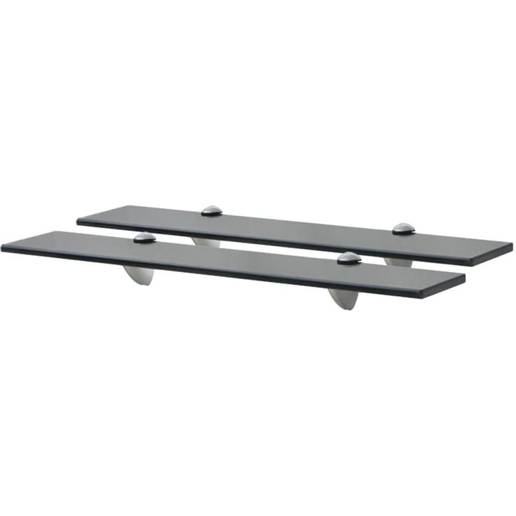 Kelluvat hyllyt, 2 kpl, lasi, 60x10 cm, 8 mm