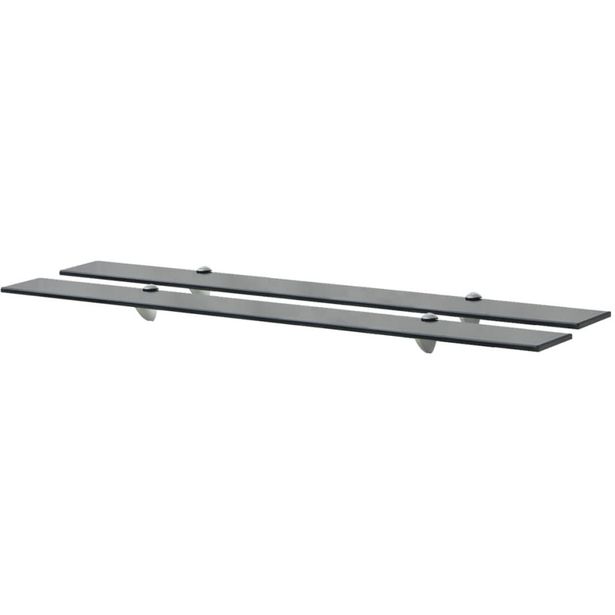 Kelluvat hyllyt, 2 kpl, lasi, 100x10 cm, 8 mm