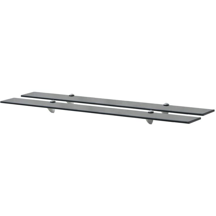 Kelluvat hyllyt, 2 kpl, lasi, 100x10 cm, 8 mm
