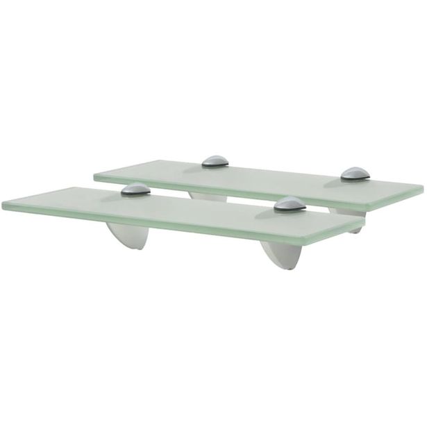 Kelluvat hyllyt, 2 kpl, lasi, 30x10 cm, 8 mm