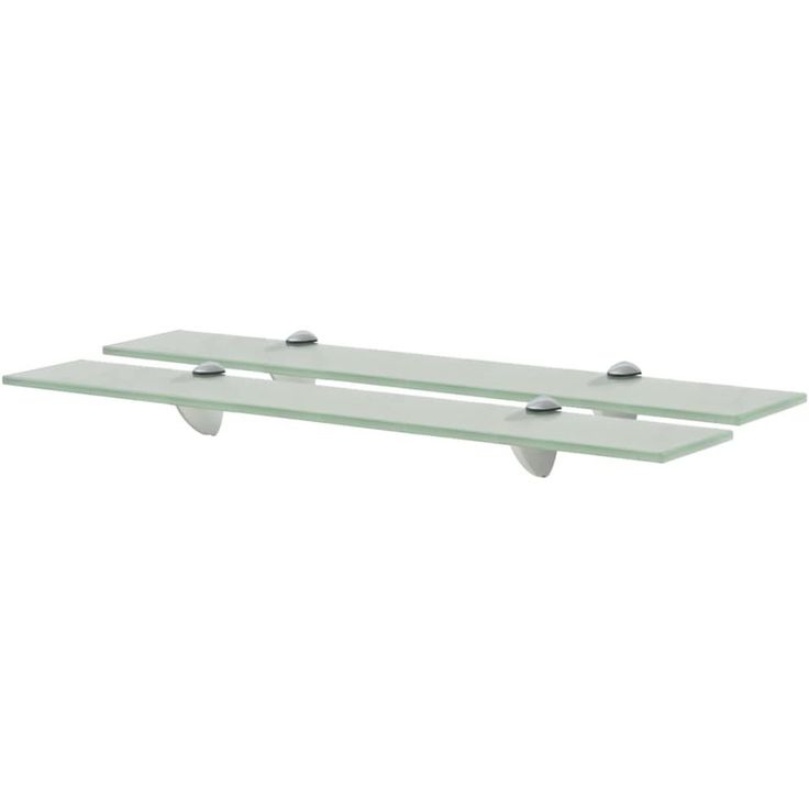 Kelluvat hyllyt, 2 kpl, lasi, 60x10 cm, 8 mm