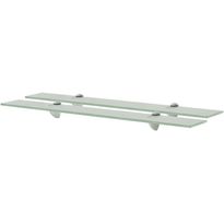 Kelluvat hyllyt, 2 kpl, lasi, 70x10 cm, 8 mm, huurre