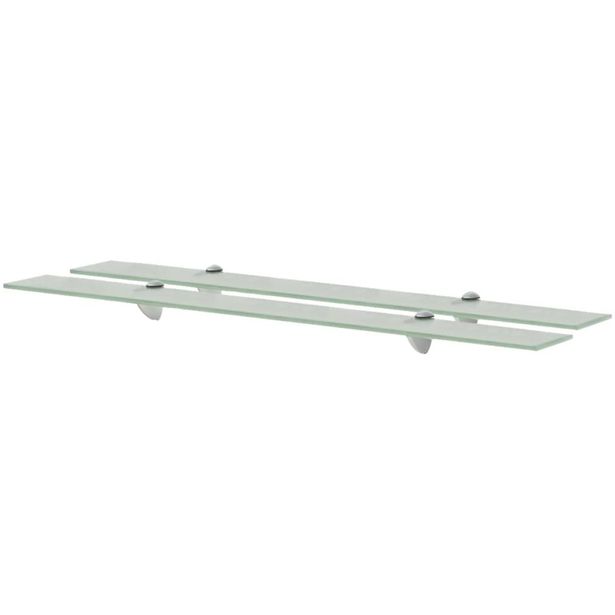 Kelluvat hyllyt, 2 kpl, lasi, 90x10 cm, 8 mm