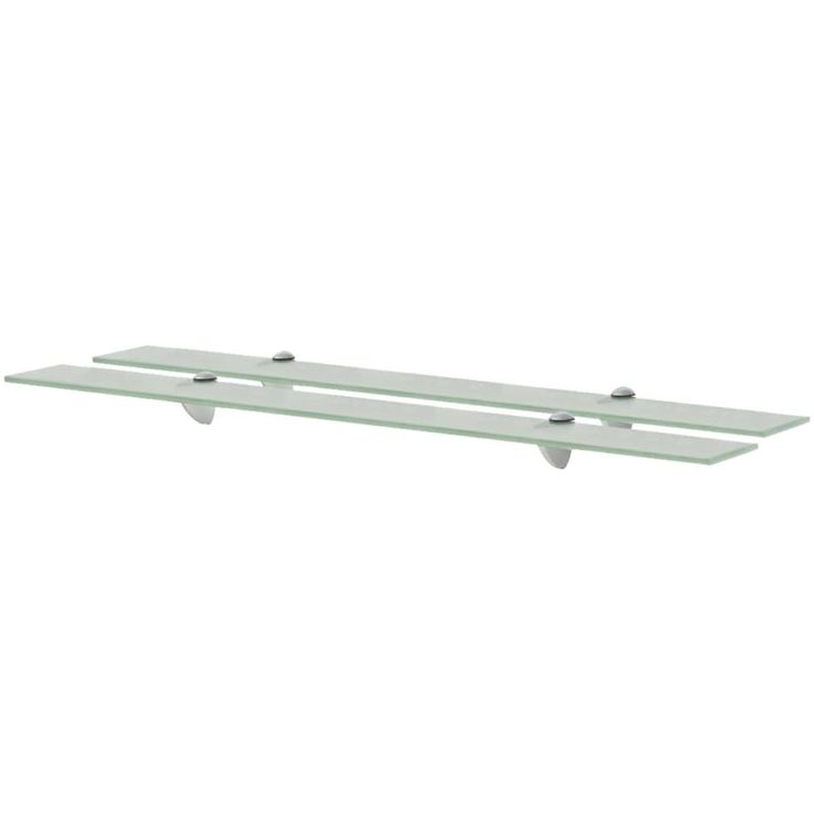 Kelluvat hyllyt, 2 kpl, lasi, 90x10 cm, 8 mm