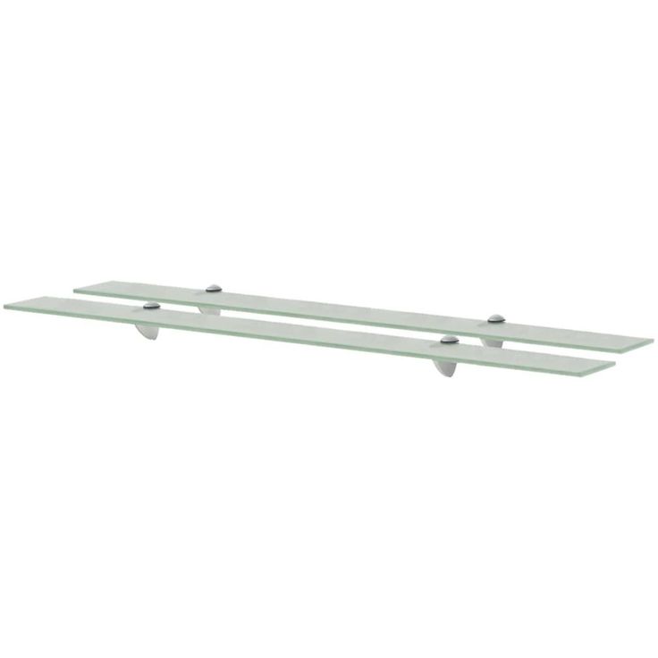 Kelluvat hyllyt, 2 kpl, lasi, 100x10 cm, 8 mm