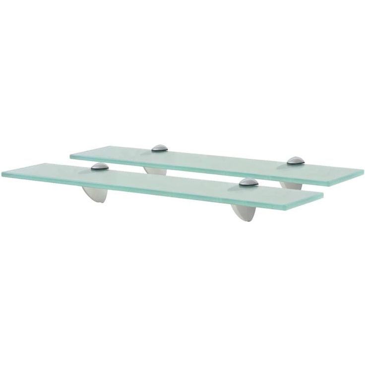 Kelluvat hyllyt, 2 kpl, lasi, 50x20 cm, 8 mm