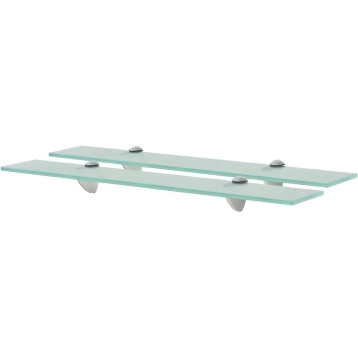 Kelluvat hyllyt, 2 kpl, lasi, 60x20 cm, 8 mm