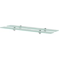 Kelluvat hyllyt 2 kpl lasi 90x20 cm