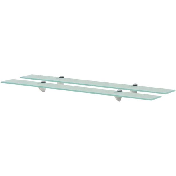 Kelluvat hyllyt 2 kpl lasi 90x20 cm_1