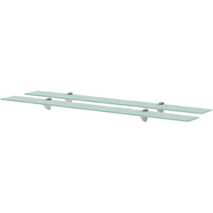 Kelluvat hyllyt, 2 kpl, lasi, 100x20 cm, 8 mm