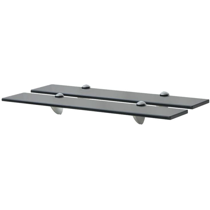 Kelluvat hyllyt, 2 kpl, lasi, 60x20 cm, 8 mm