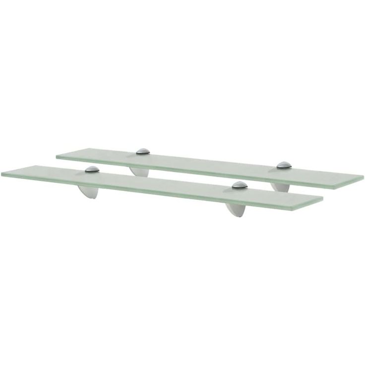 Kelluvat hyllyt, 2 kpl, lasi, 60x20 cm, 8 mm