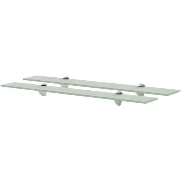 Kelluvat hyllyt, 2 kpl, lasi, 70x20 cm, 8 mm