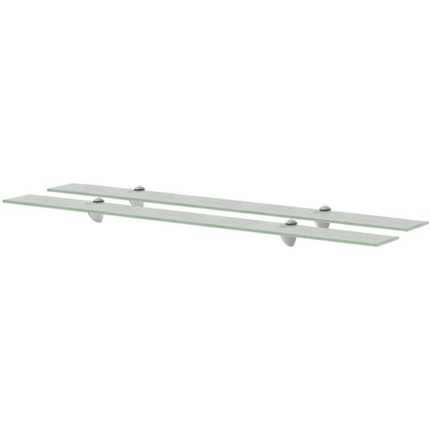 Kelluvat hyllyt 2 kpl lasi 100x20 cm_1
