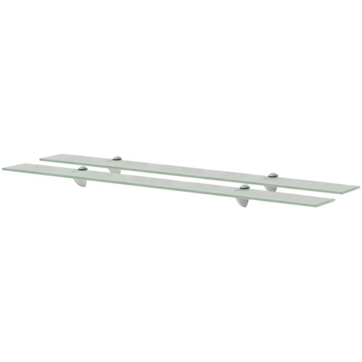 Kelluvat hyllyt 2 kpl lasi 100x20 cm_1