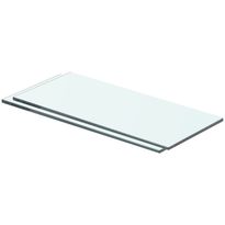 Hyllyt 2 kpl, kirkas lasi, 40x12 cm