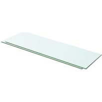 Hyllyt 2 kpl, kirkas lasi, 60x15 cm