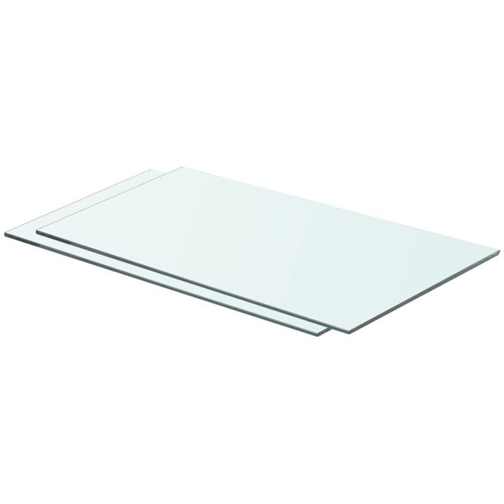 Hyllyt 2 kpl, kirkas lasi, 60x30 cm